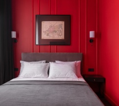 Двухместный номер Superior (двуспальная кровать) в Апартаменты Red room в NikolaevBuilding