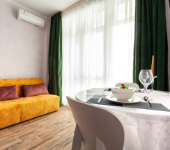 1-комнатные апартаменты студия в Deluxe apartments