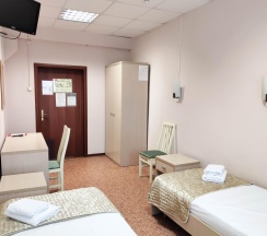 Кровать в 2-местном общем номере в Smart Hotel KDO Тюмень