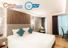 Четырёхместный люкс с 2 комнатами 2 отдельные кровати в Отель Citrus Suites Sukhumvit 6 by Compass Hospitality