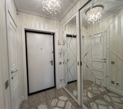 Апартаменты с гостиной и спальней с двуспальной кроватью в Sibgat Apartments