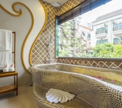 Двухместный люкс Agate двуспальная кровать в The AGATE Pattaya Boutique Resort