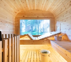 A-Frame № 1 (оснащение дома, стоимость купели и бани см. Подробнее) в Les holidays