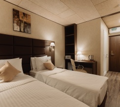 Стандартный двухместный номер с 2 отдельными кроватями в Helix hotel