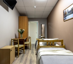 Стандартный номер с общей ванной комнатой в Номера в Гатчине