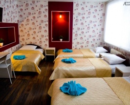 Семейный номер с общей ванной комнатой (для 5 взрослых) в Альянс