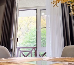 Апартамент со спальней ПРИМУЛА. Бассейн. Сауна. в Панорама Ачишхо