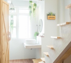 Кровать в общем номере в Barn and Bed Hostel