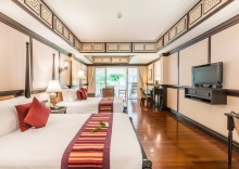 Двухместный номер Deluxe с видом на сад двуспальная кровать в Wora Bura Hua Hin Resort and Spa