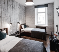 НОМЕР «СТАНДАРТ С 2 ОДНОСПАЛЬНЫМИ КРОВАТЯМИ» в Liki loft hotel