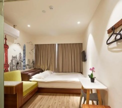 Двухместный номер No Window (двуспальная кровать) в Meego Qingwen Hotel