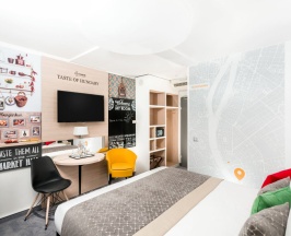 Двухместный номер My Room двуспальная кровать в Mercure Budapest City Center Hotel