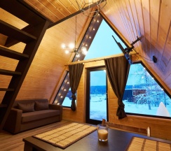 Двухместный коттедж Standard двуспальная кровать в Aframe-Village