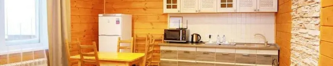 Двухместные апартаменты двуспальная кровать в Брусника