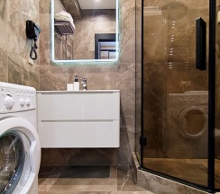 Студия ЛЕС с панорамой на горы. Бассейн. Баня. в Панорама Ачишхо