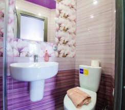 Двухместные апартаменты с видом на город двуспальная кровать в Прометей