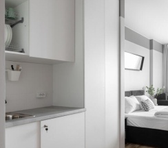 Апартаменты с видом на город 2 отдельные кровати в Апартаменты MIXY Nordy Homes