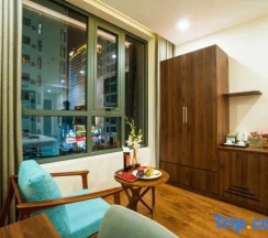 Двухместный номер Deluxe с красивым видом из окна (двуспальная кровать) в Capecia Danang Hotel & Apartment