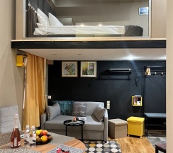 [54.2] Двухуровневые апартаменты с кондиционером у Дворцовой площади, 30 кв.м. в Darooms