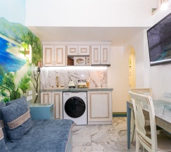 Двухуровневый номер в античном греческом стиле в Греческий Олимп