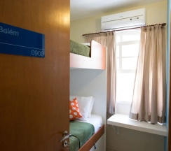 Двухместный люкс двухъярусная кровать в Brazilodge All Suites Hostel