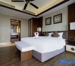 Семейный люкс с 2 комнатами с видом на море в Jinghai Hotel & Resort