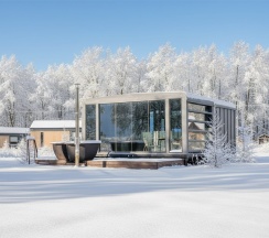 Terrace lodge с горячей купелью в Бухлово парк