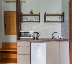 Апартаменты для двоих гостей с 1 большой кроватью (1й или 2й этаж) в Rent Apartment SPb Forte
