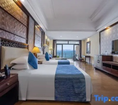 Двухместный номер Deluxe с видом на море 2 отдельные кровати в Country Garden Silver Beach Hotel