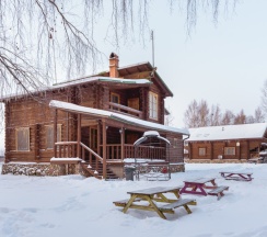 "Дом за прудом", с камином (эконом.класс). Для 10 гостей в Колкуново