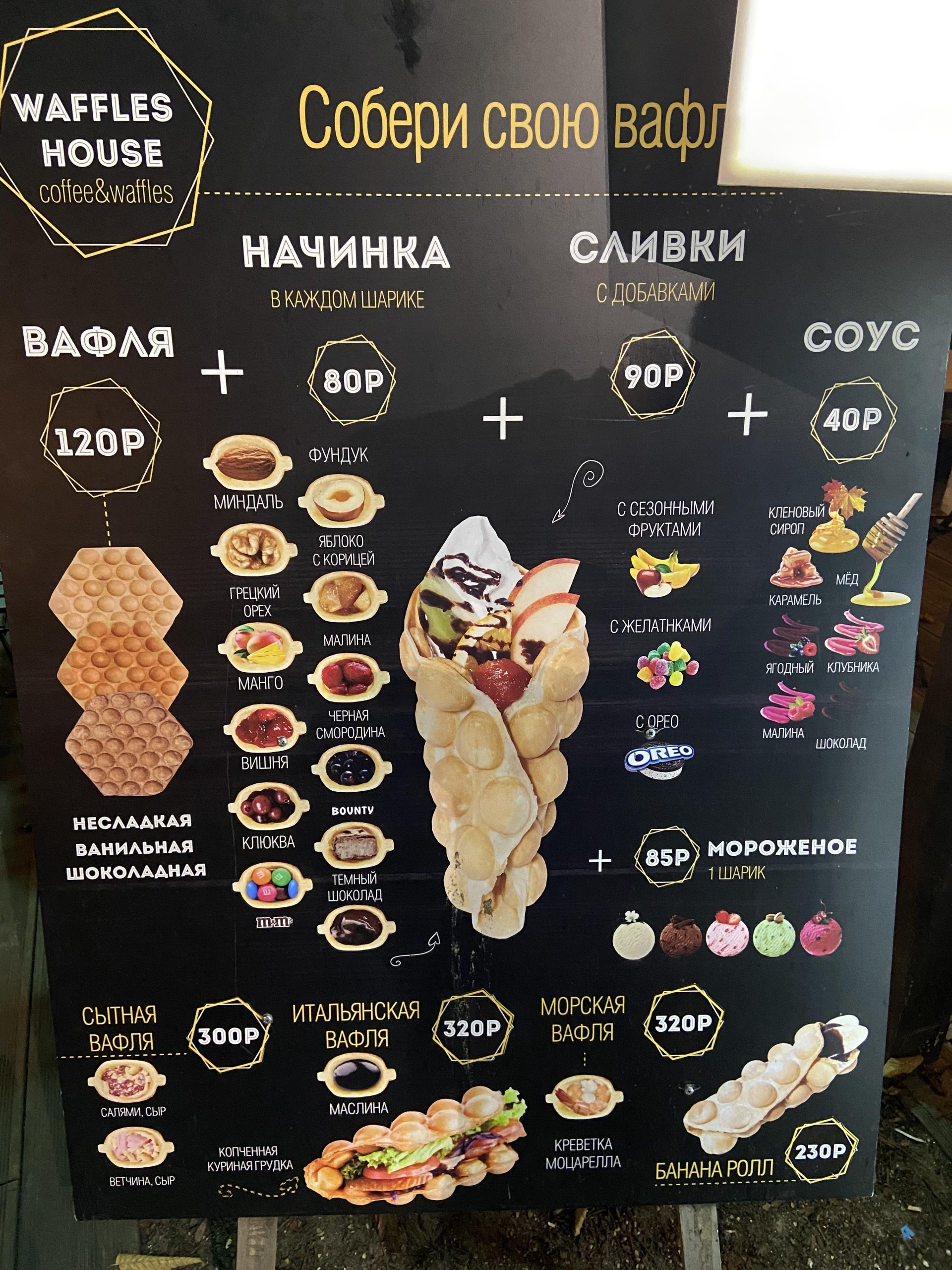 Waffles house, киоск по продаже гонконгских вафель, Парк Юность, улица  Тельмана, 3Б киоск, Калининград — 2ГИС