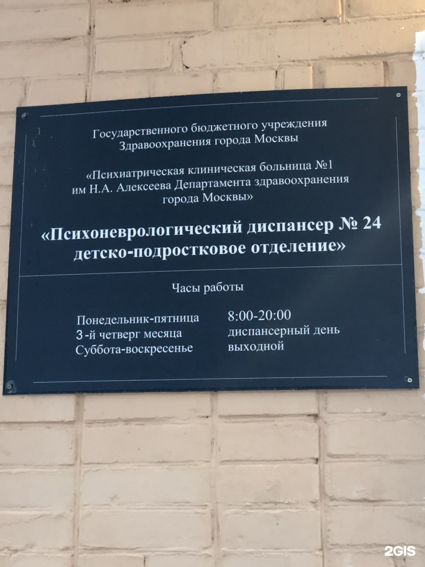 Психоневрологический диспансер №24, Родниковая улица, 12 к1, Москва — 2ГИС