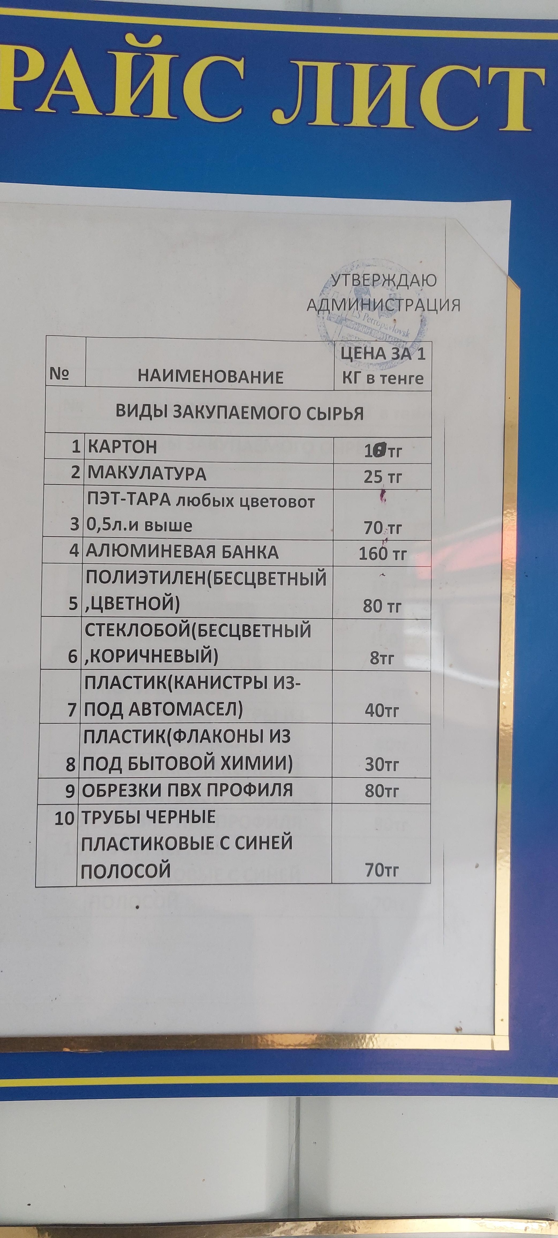 LS Petropavlovsk, пункт приема вторичного сырья, улица Нурсултана  Назарбаева, 252/1 киоск, Петропавловск — 2ГИС